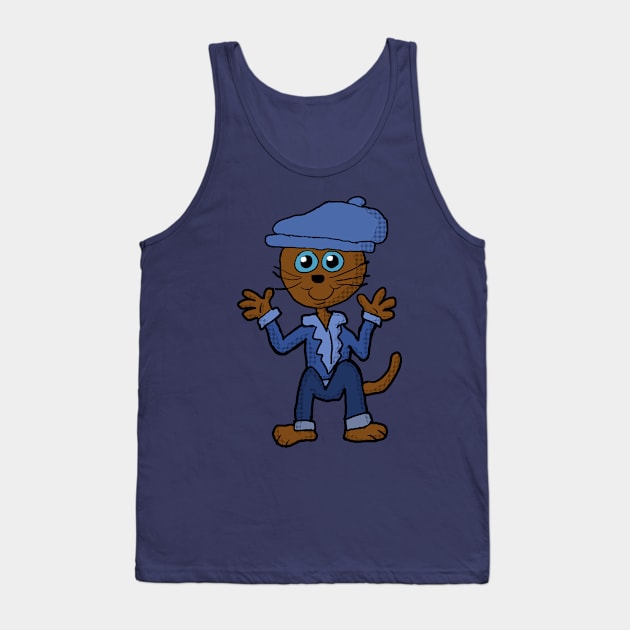 Hip Cat Tank Top by Eric03091978